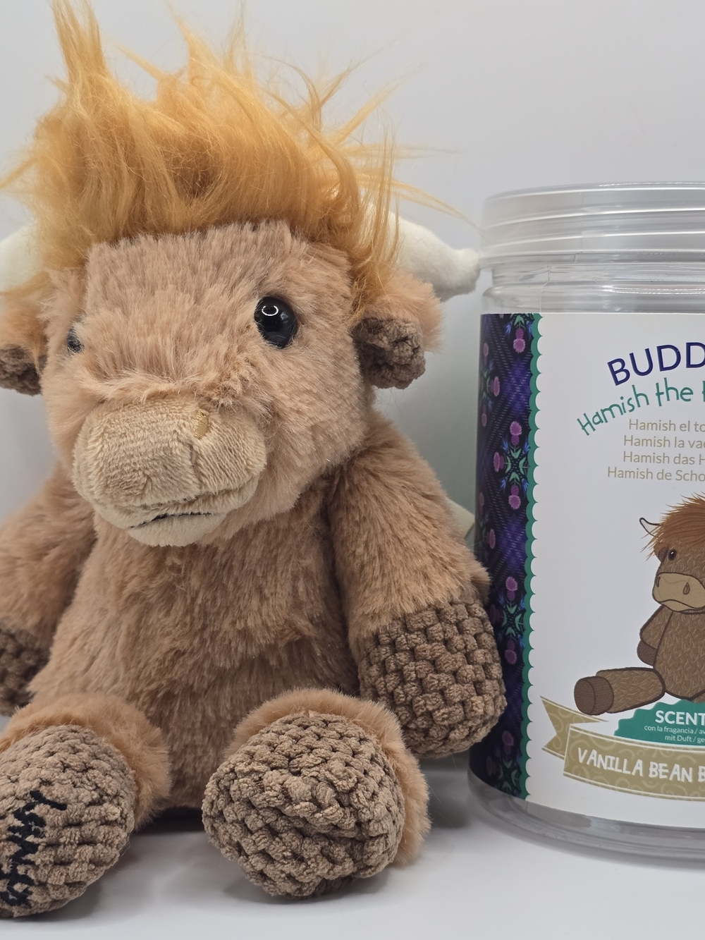 NIB - Scentsy Hamish the Highland Cow Scented Buddy Clip